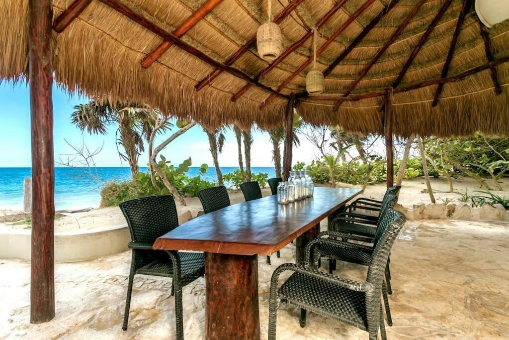 Luxury 5-Br Beachfront Home In Tulum Casa Sofia Gato Exterior foto
