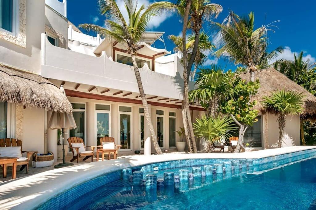 Luxury 5-Br Beachfront Home In Tulum Casa Sofia Gato Exterior foto