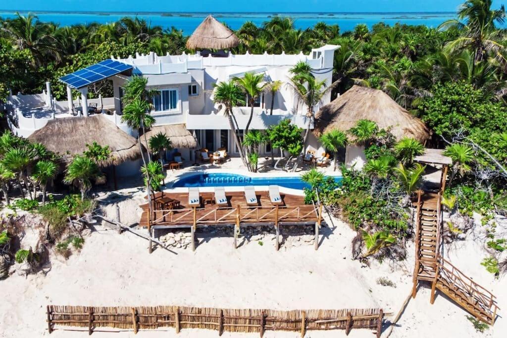 Luxury 5-Br Beachfront Home In Tulum Casa Sofia Gato Exterior foto