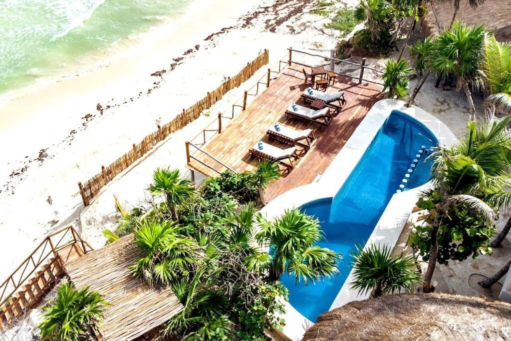 Luxury 5-Br Beachfront Home In Tulum Casa Sofia Gato Exterior foto